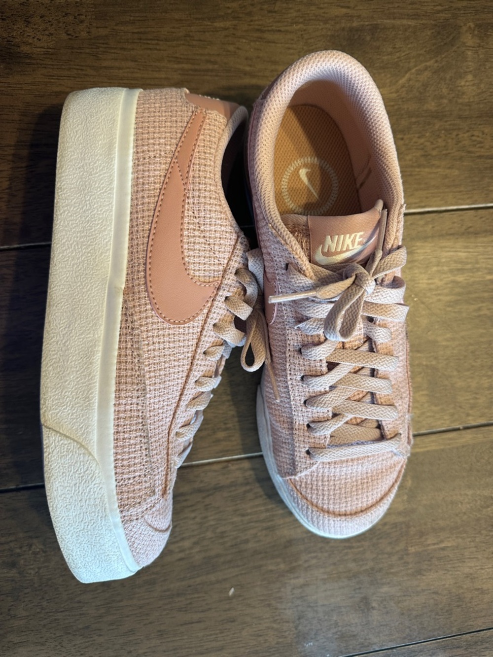 Nike Women's Blush Pink Platform Sneakers